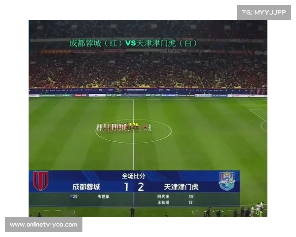 天津津门虎1-1战平成都蓉城 终结对手三连胜战绩